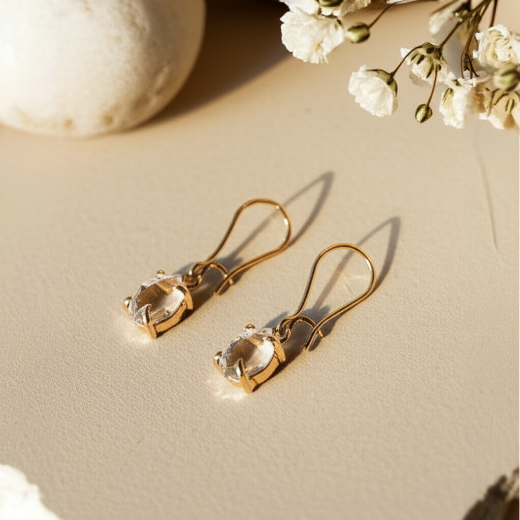 Drop Earrings 14K Gold