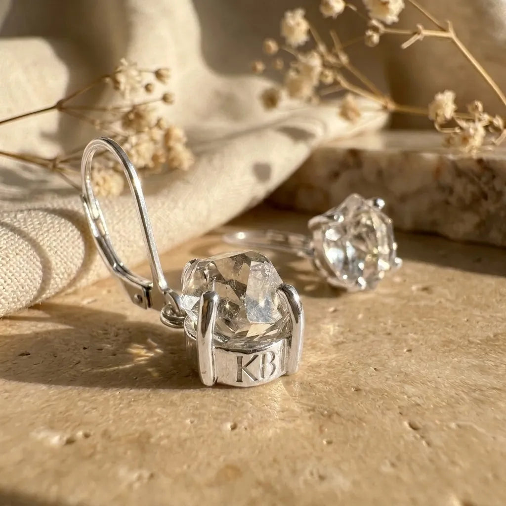 Silver Drop Earrings Main image