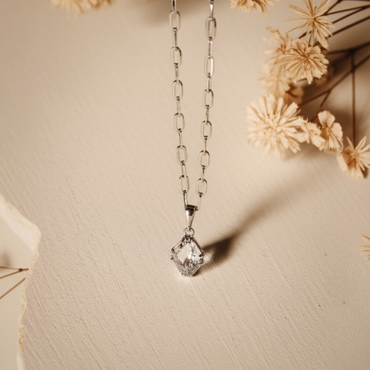 Silver Tabby Pendant