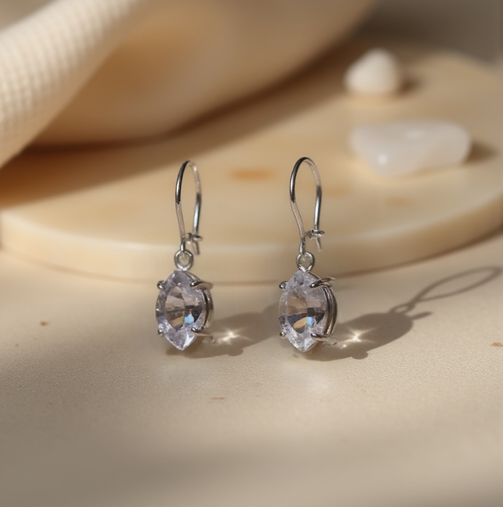 Silver Drop Earrings