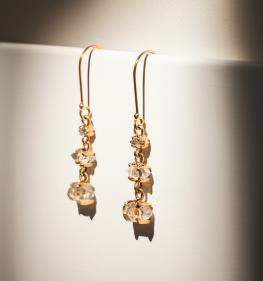 Mini Chandelier Earrings 14K Gold