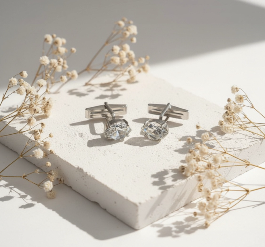 Silver Cuff Links Main image