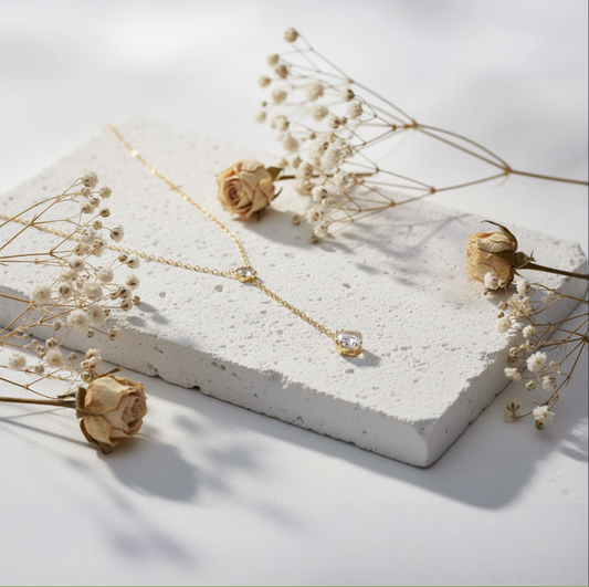 Lariat 16” Necklace 14K Gold