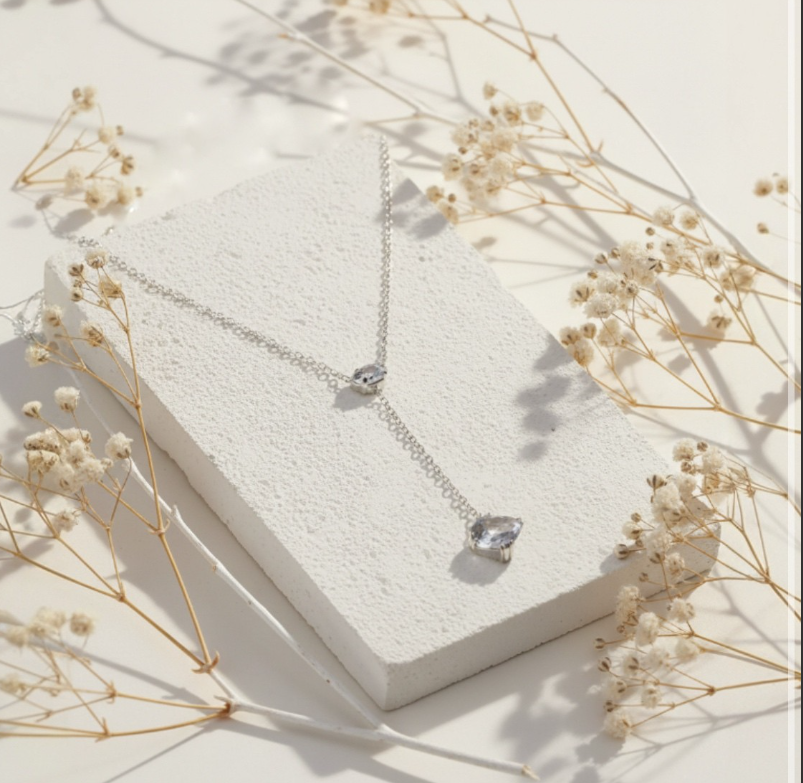 Lariat 16” Necklace 14K Gold