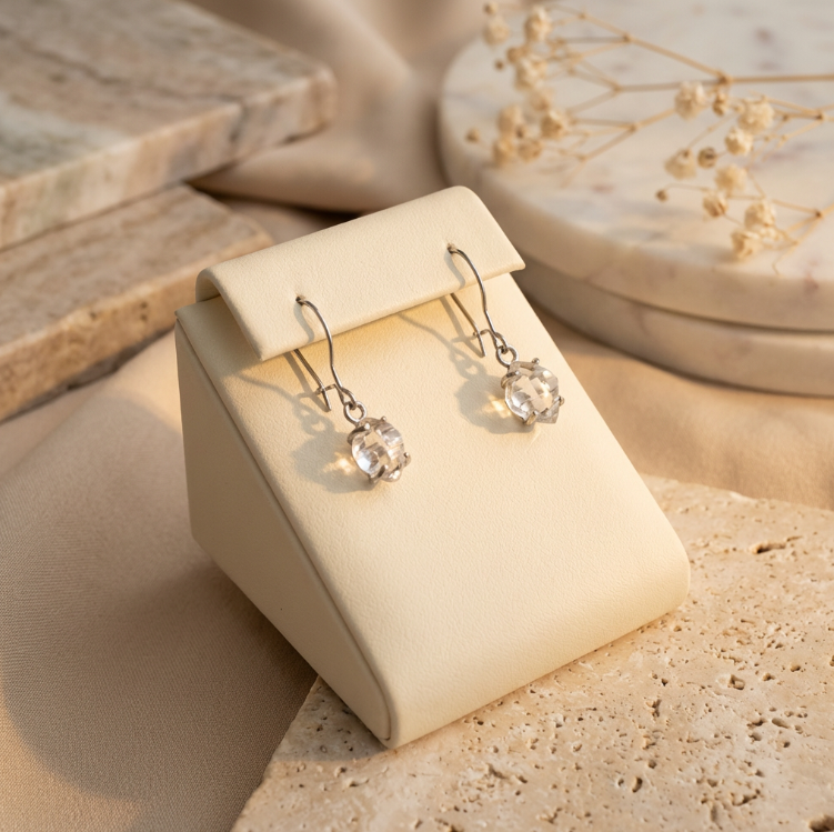 Silver Drop Earrings Main image