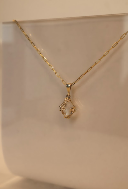 14K Gold Tabby Pendant
