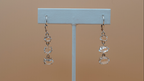3-Tier Chandelier Leverback Earrings Silver
