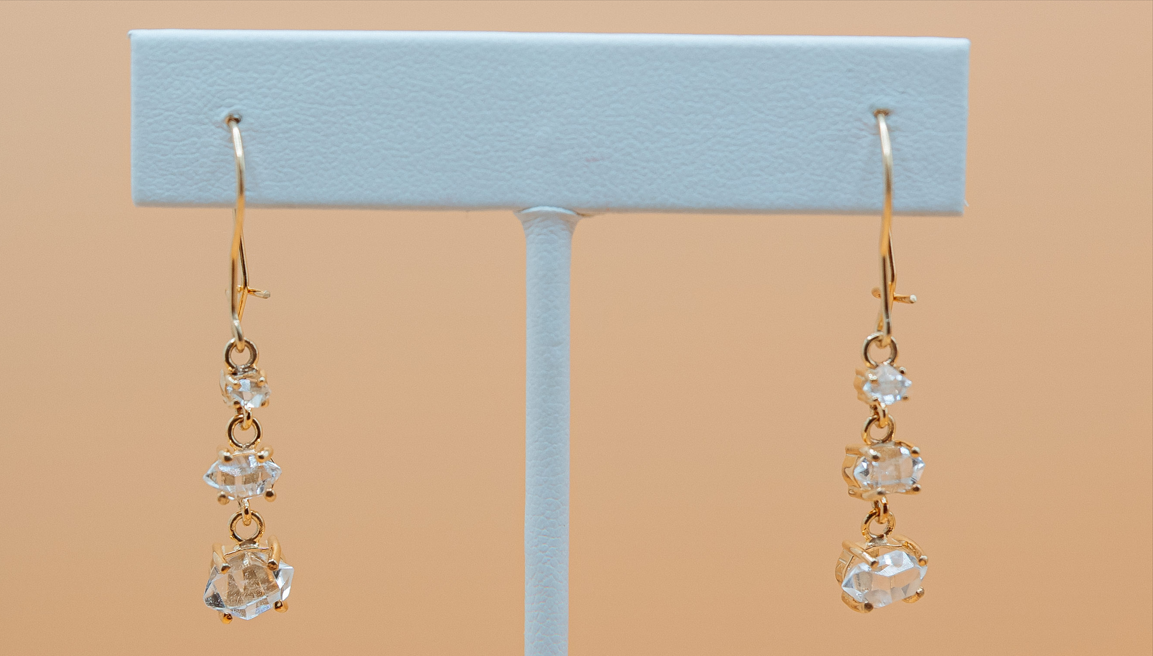 Mini Chandelier Earrings 14K Gold