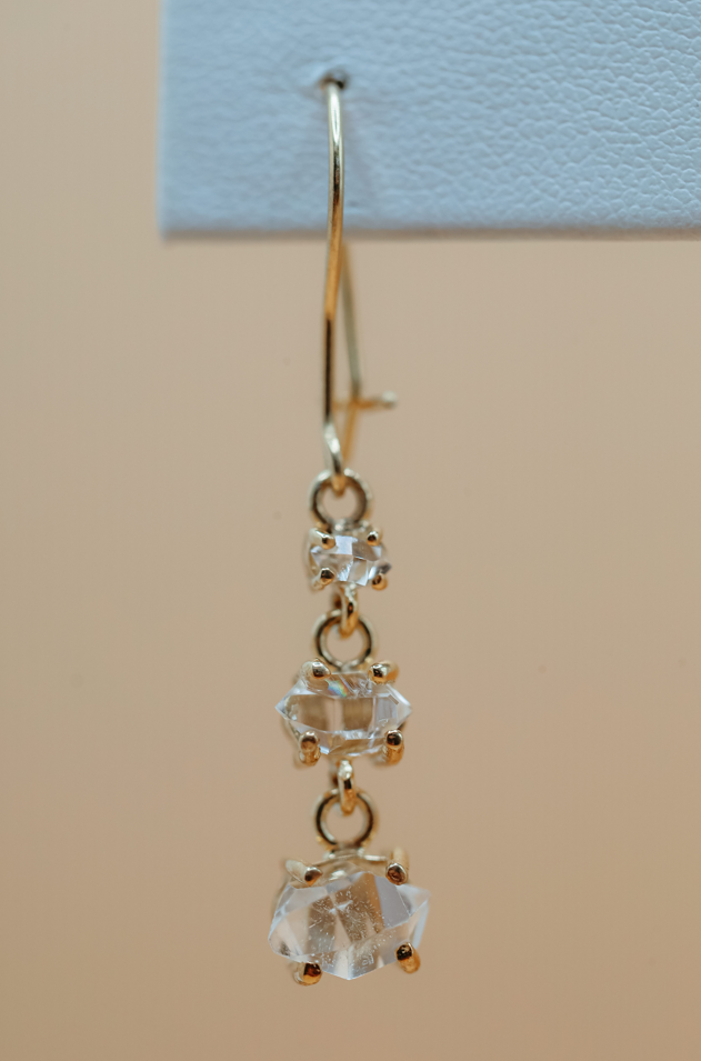 Mini Chandelier Earrings 14K Gold Secondary image