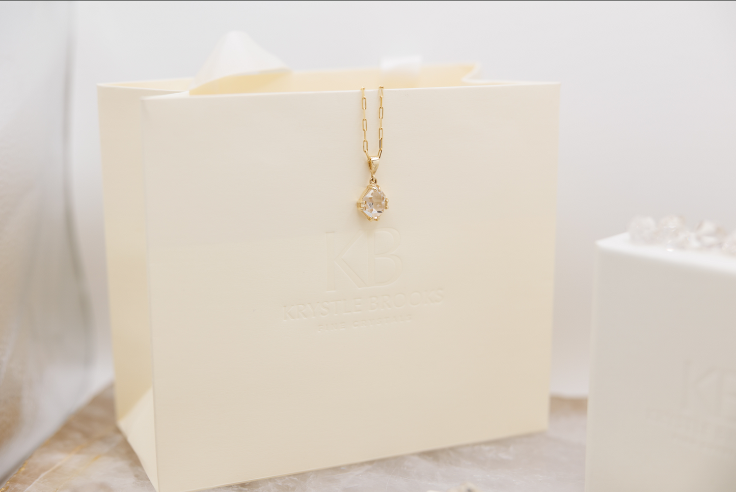 14K Gold Tabby Pendant