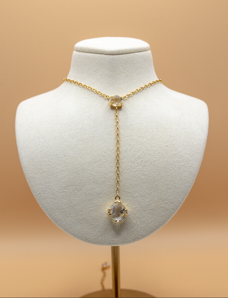 Lariat 16” Necklace 14K Gold