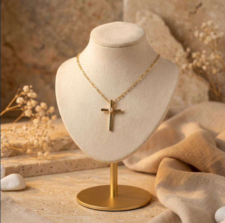 Gold Overlay Cross