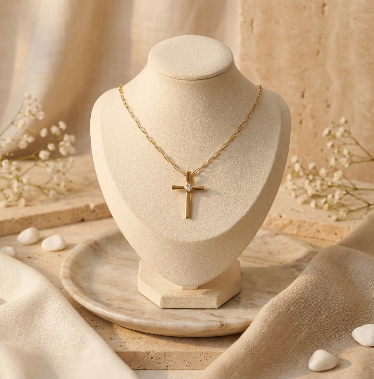 Gold Overlay Cross
