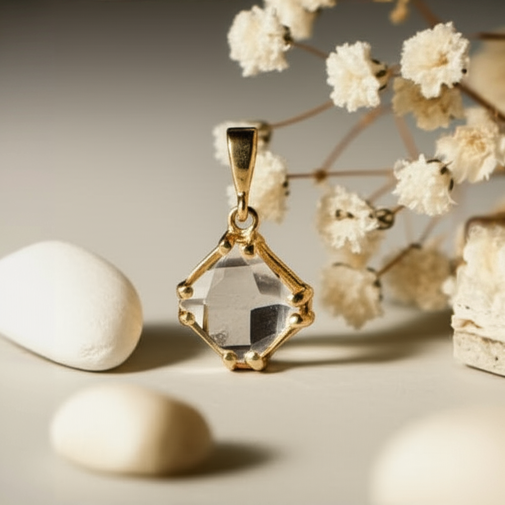 14K Gold Tabby Pendant