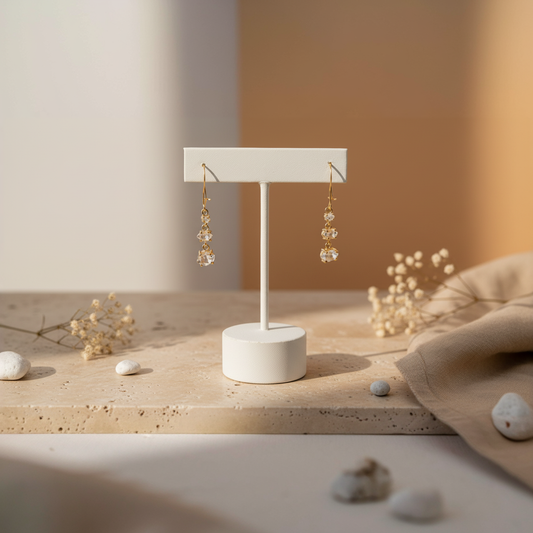 Mini Chandelier Earrings 14K Gold