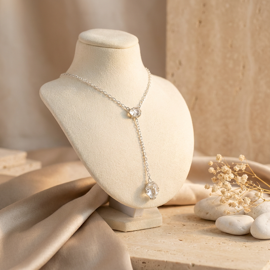 Lariat 16” Necklace 14K Gold