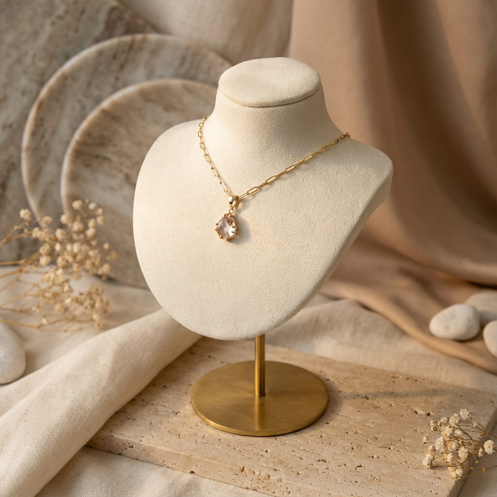 14K Gold Tabby Pendant Main image